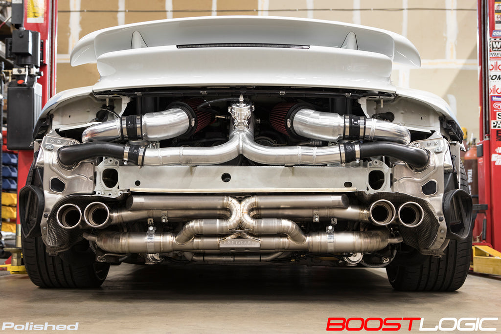 Boost Logic Porsche 991 Turbo Formula Series Titanium Exhaust
