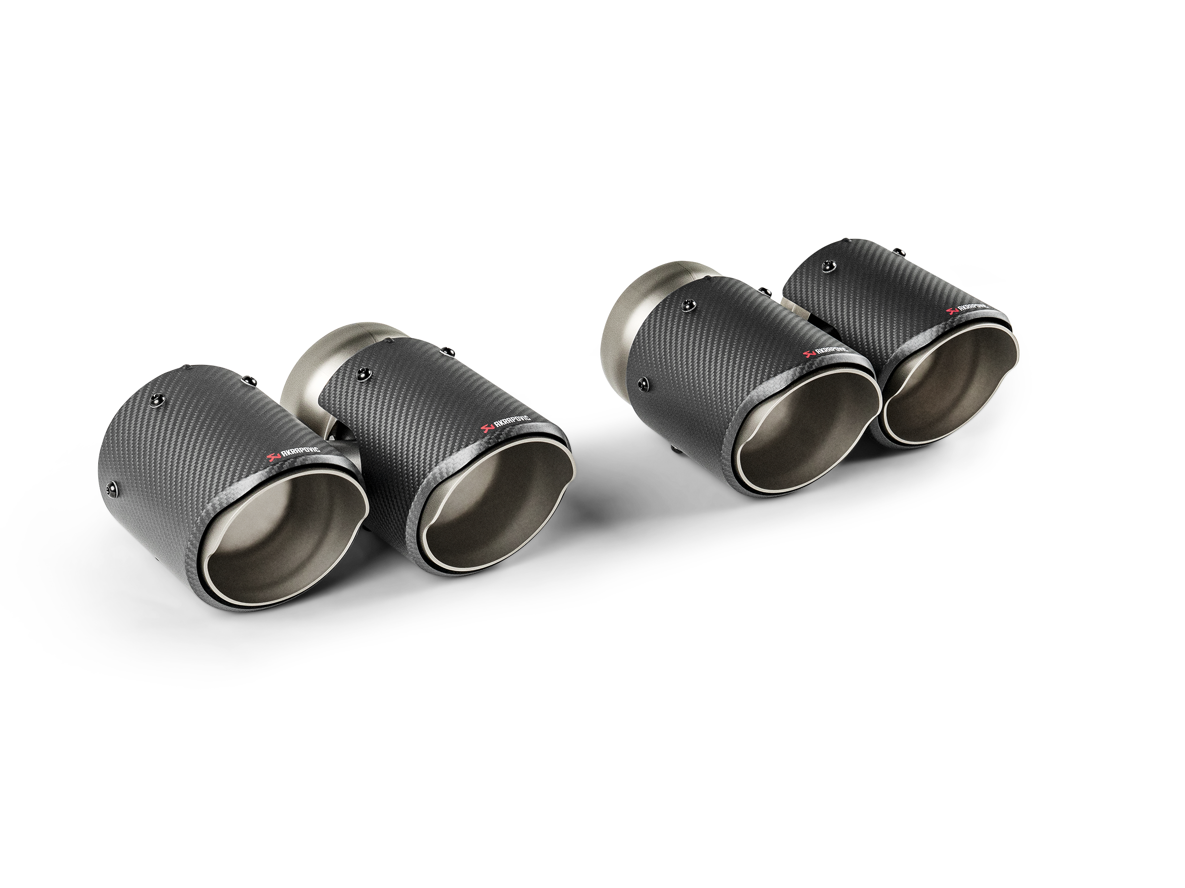 Akrapovic Round Carbon Fiber Tail Pipe Set BMW G90 / G99 M5