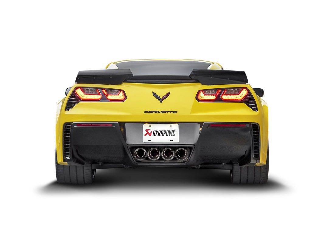 Akrapovic Titanium Slip-On Line Exhaust System w/ Carbon-Titanium Tips C7 Corvette Z06 (2015-2019)