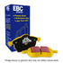 EBC YellowStuff Front Brake Pads Porsche 991 / 992 / 718