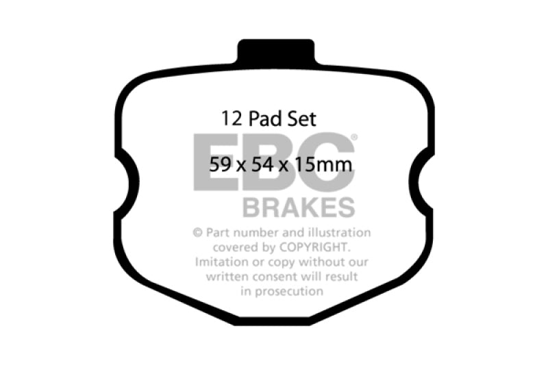 EBC Redstuff Front Brake Pads C6 Corvette Z06 (2006-2013)