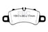 EBC Redstuff Front Brake Pads Porsche 718 Boxster / Cayman GTS 4.0