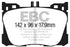 EBC Redstuff Front Brake Pads Mercedes-Benz C43 AMG