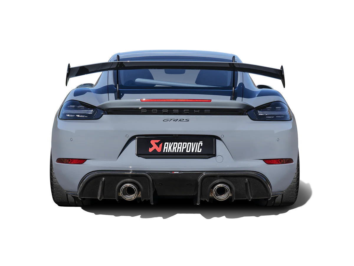 Akrapovic Matte Carbon Fiber Rear Diffuser Porsche 718 GT4 RS / Spyder RS