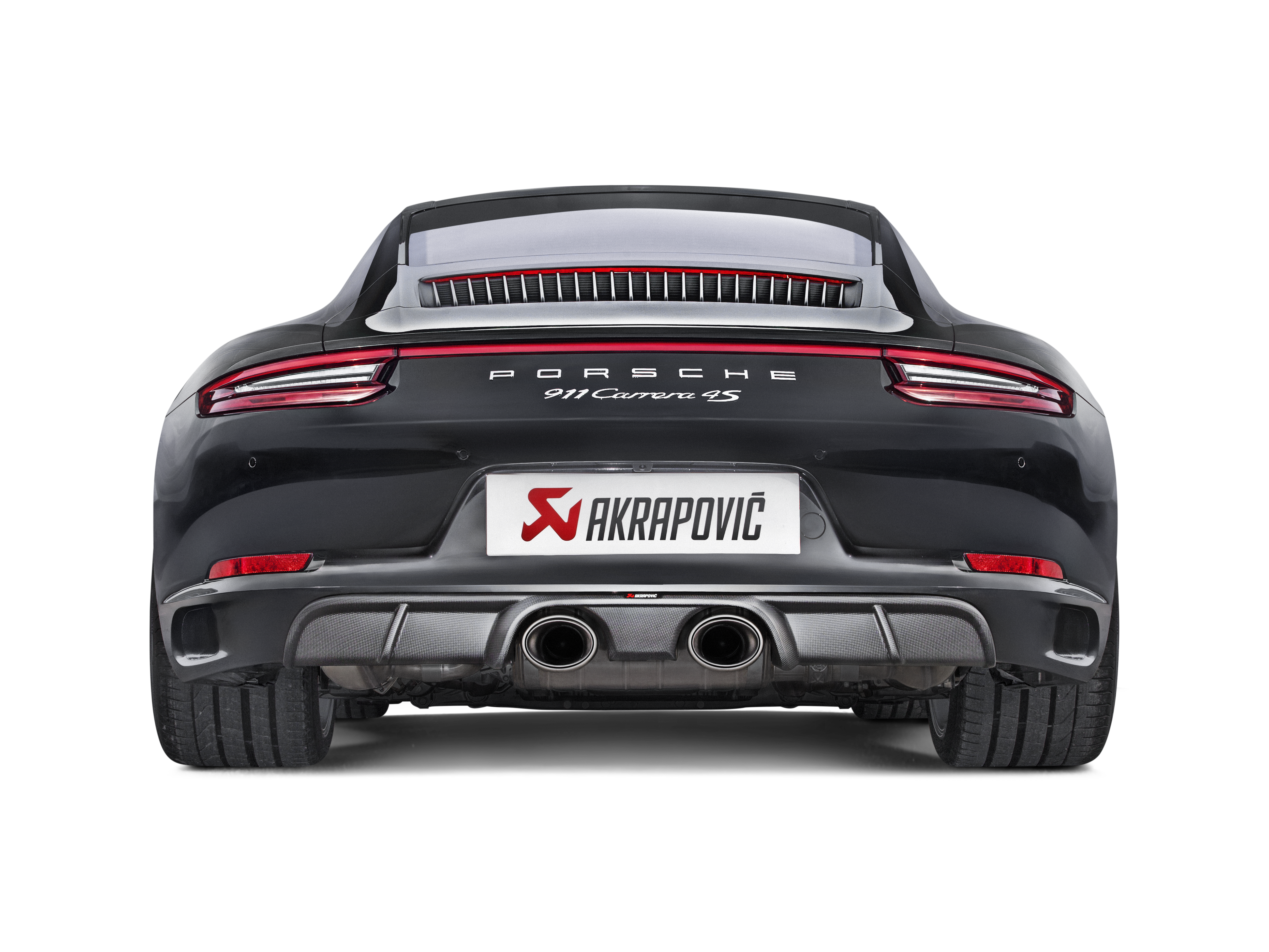 Akrapovic Slip-On Line (Titanium) w/ Titanium Tips Porsche 991.2 Carrera (2017-2019)