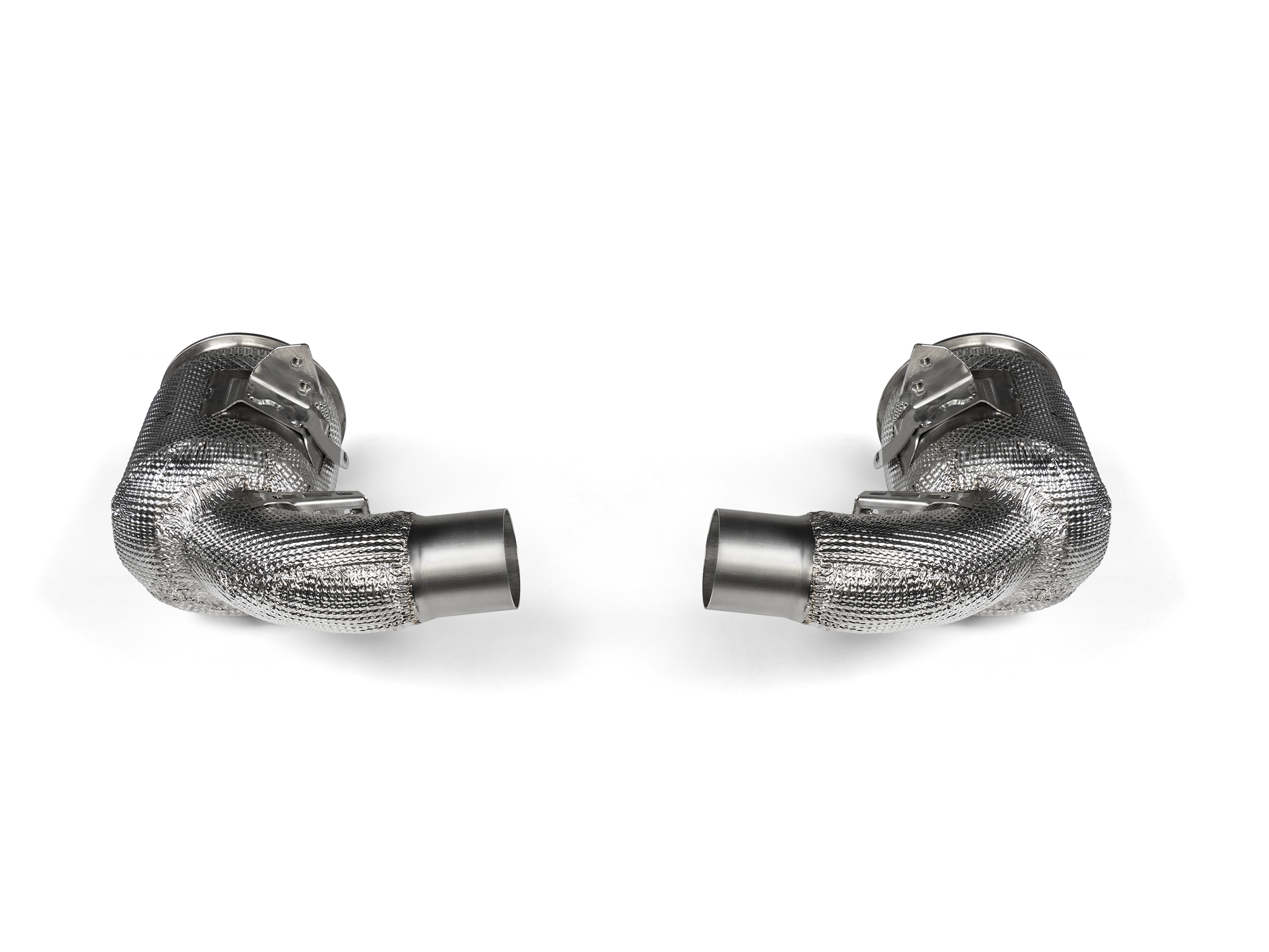 Akrapovic Link Pipe Set w/Catalytic Converters Porsche 992 Turbo (2020+)