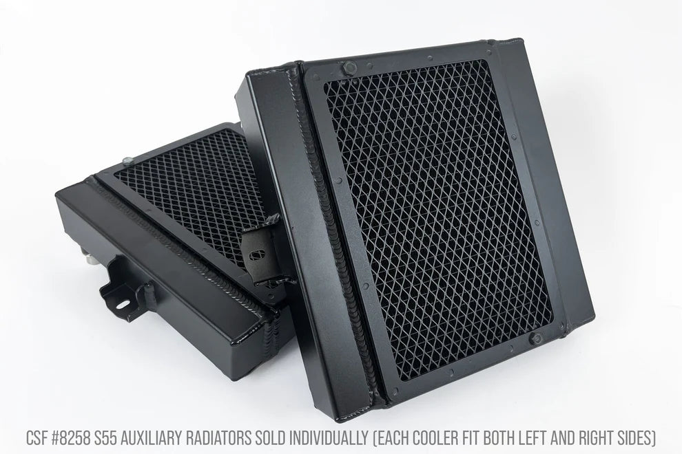 CSF Auxiliary Radiators w/ Rock Guards BMW F87 M2 Competition / F80 M3 / F82 M4