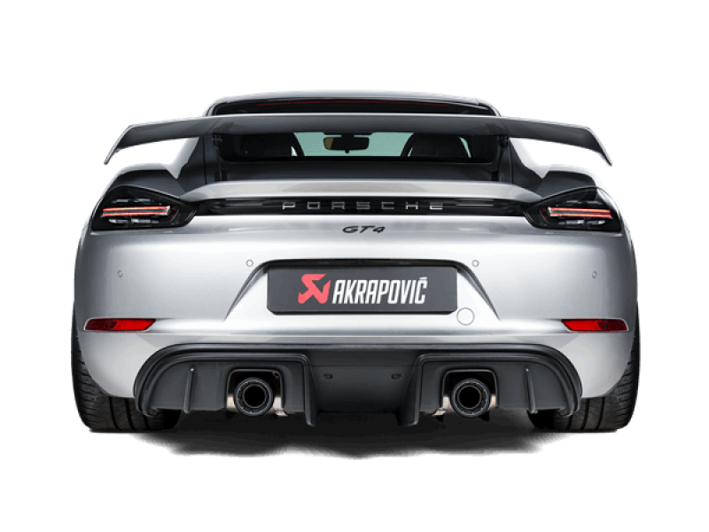 Akrapovic Titanium Slip-On Race Line Exhaust Porsche 718 GT4 / Spyder / GTS 4.0L