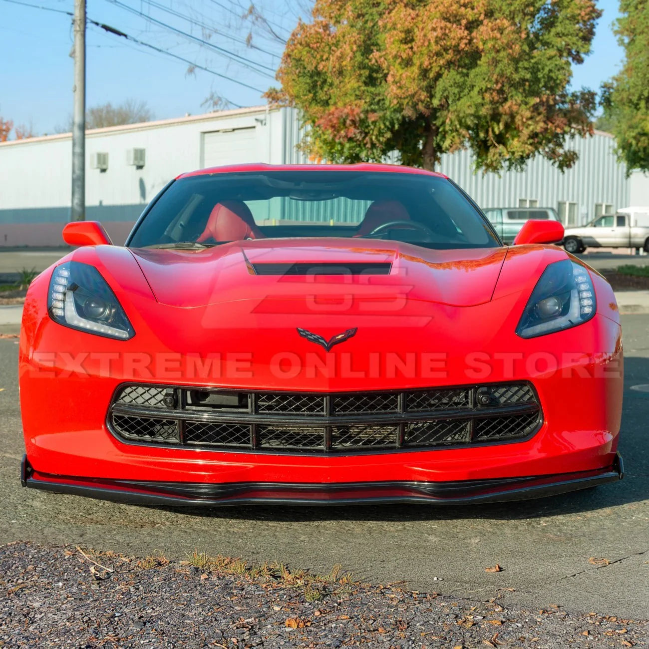Extreme Online Store Stage 2 Front Splitter w/Side End Caps C7 Corvette (2014-2019)