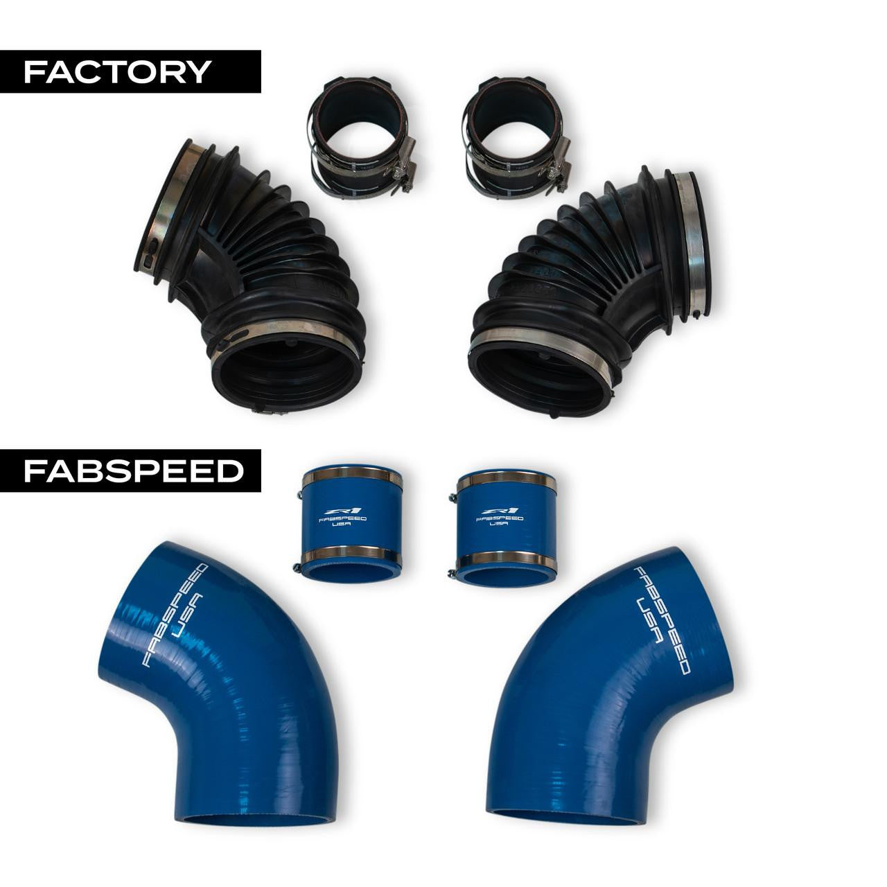 Fabspeed Silicone Induction Hoses C8 Corvette ZR1