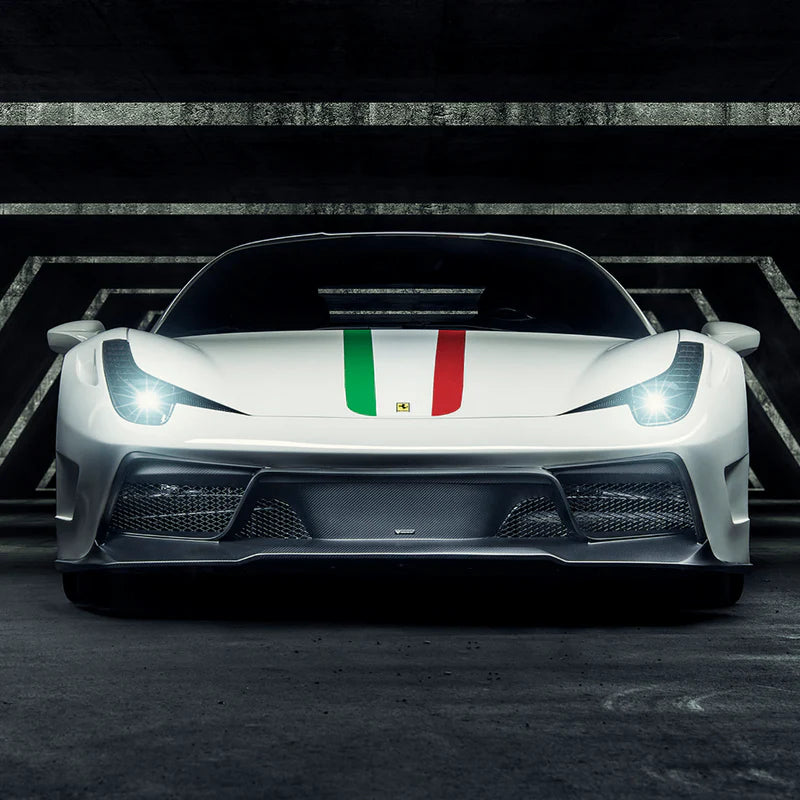Vorsteiner Ferrari 458 Italia VX Carbon Fiber Front Bumper w/ Front Spoiler