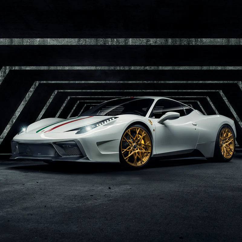 Vorsteiner Ferrari 458 Italia VX Carbon Fiber Front Bumper w/ Front Spoiler