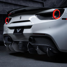 Load image into Gallery viewer, Vorsteiner Ferrari 488 Diavolo Carbon Fiber Rear Diffuser Fins (set of 6)