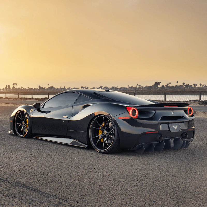Vorsteiner Ferrari 488 Diavolo Carbon Fiber Rear Diffuser Fins (set of 6)