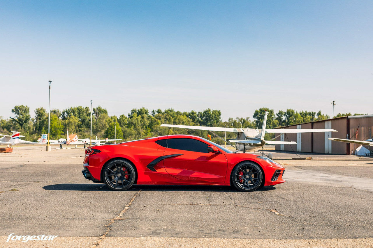 Forgestar 19x9 Satin Black CF5V C8 Corvette (2020+)
