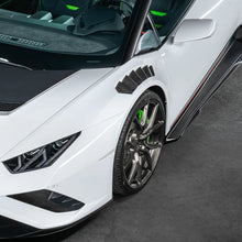 Load image into Gallery viewer, Vorsteiner Lamborghini Huracan Novara Edizione Aero Front Fenders w/Integrated Vents and Splash Shields (2x2 Gloss Carbon)