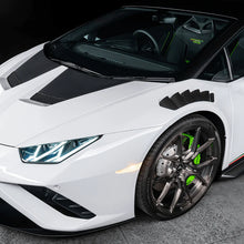 Load image into Gallery viewer, Vorsteiner Lamborghini Huracan Novara Edizione Aero Front Fenders w/Integrated Vents and Splash Shields (2x2 Gloss Carbon)