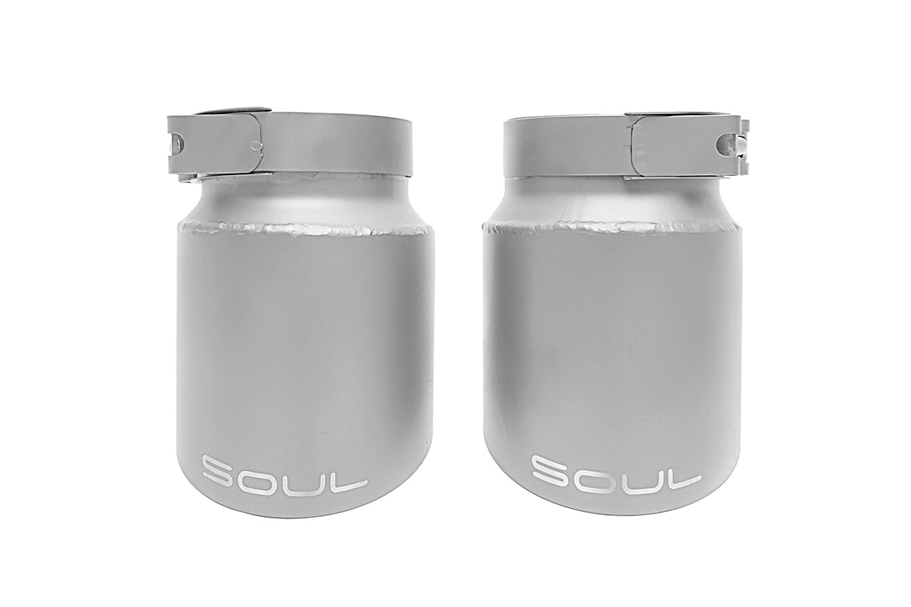 SOUL Bolt On Exhaust Tips Porsche 991.2 Carrera w/PSE (2017-2019)