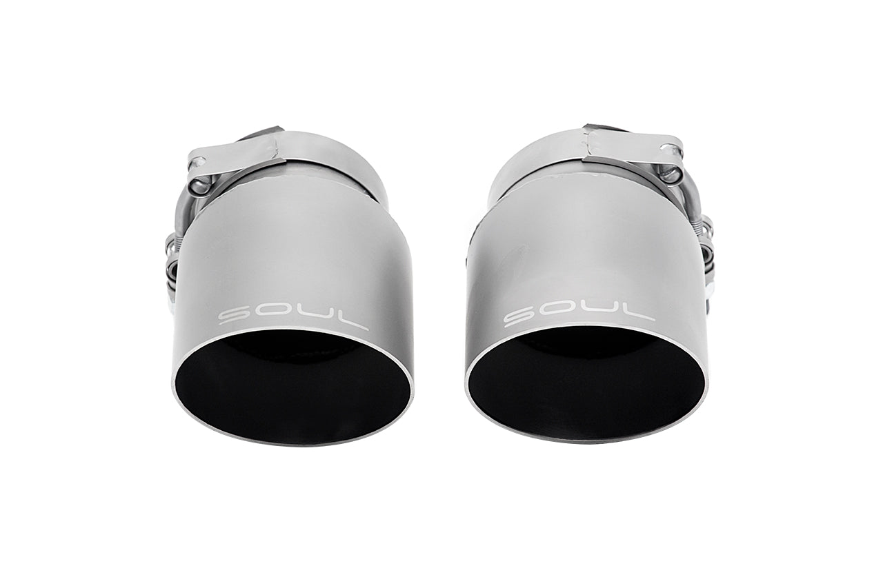 SOUL Bolt On Exhaust Tips Porsche 991.2 Carrera w/PSE (2017-2019)