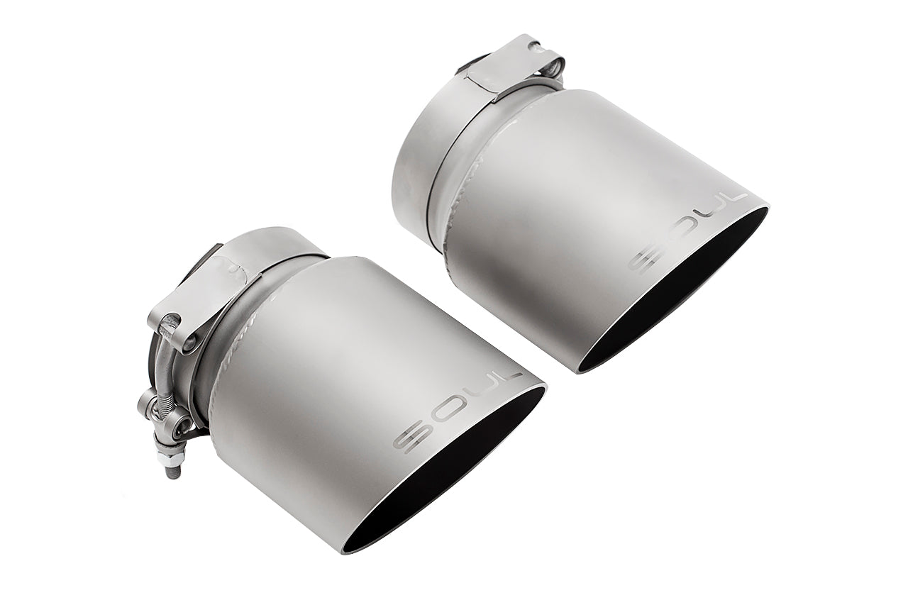 SOUL Bolt On Exhaust Tips Porsche 991.2 Carrera w/PSE (2017-2019)