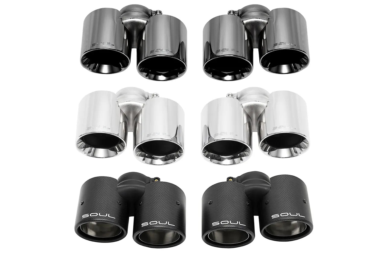 SOUL Bolt On Exhaust Tips Porsche 997.1 Carrera (2005-2008)