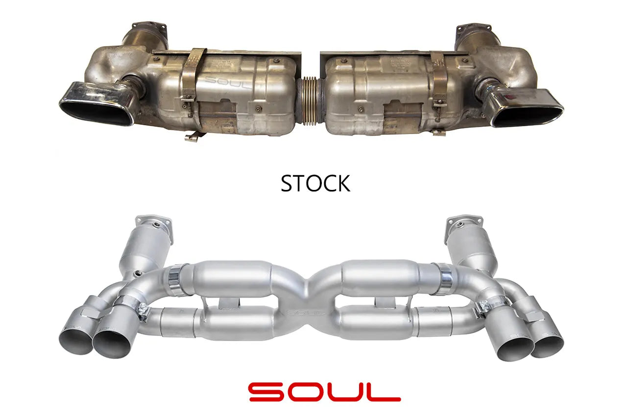 SOUL Sport X-Pipe Exhaust Porsche 997.1 Turbo (2006-2009)
