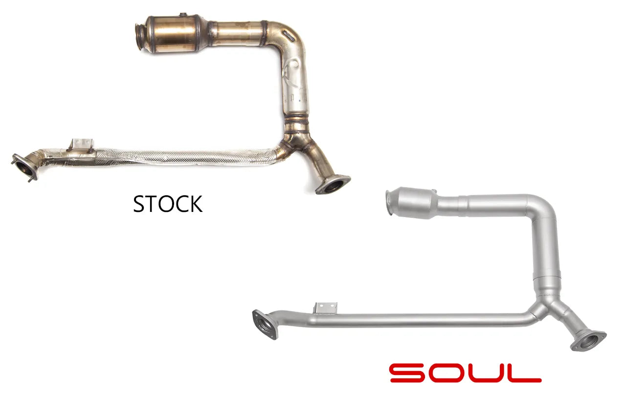 SOUL Sport Catalytic Converter Downpipe 718 Porsche Boxster / Cayman (2017+)