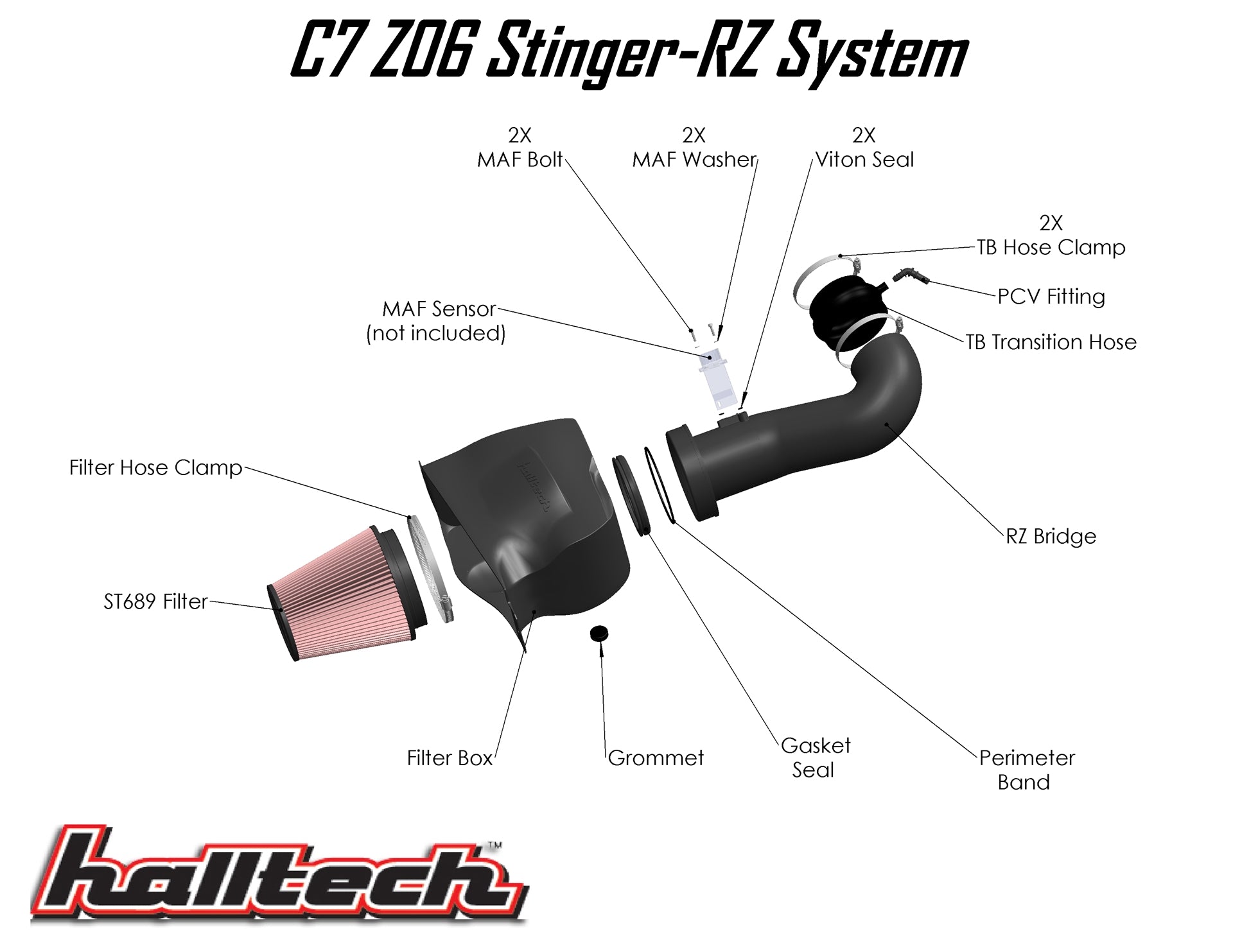 Halltech Stinger Intake C7 Corvette Z06 (2015-2019)