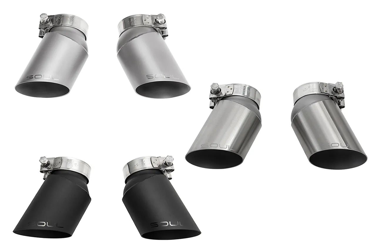 SOUL GT2 Style Bolt On Exhaust Tips Porsche 997.1 Turbo (2006-2009)