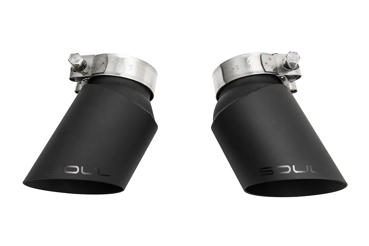 SOUL GT2 Style Bolt On Exhaust Tips Porsche 997.1 Turbo (2006-2009)