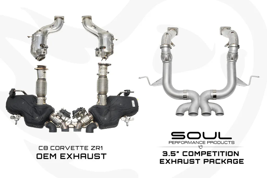 SOUL 3.5″ Competition Exhaust Package C8 Corvette ZR1