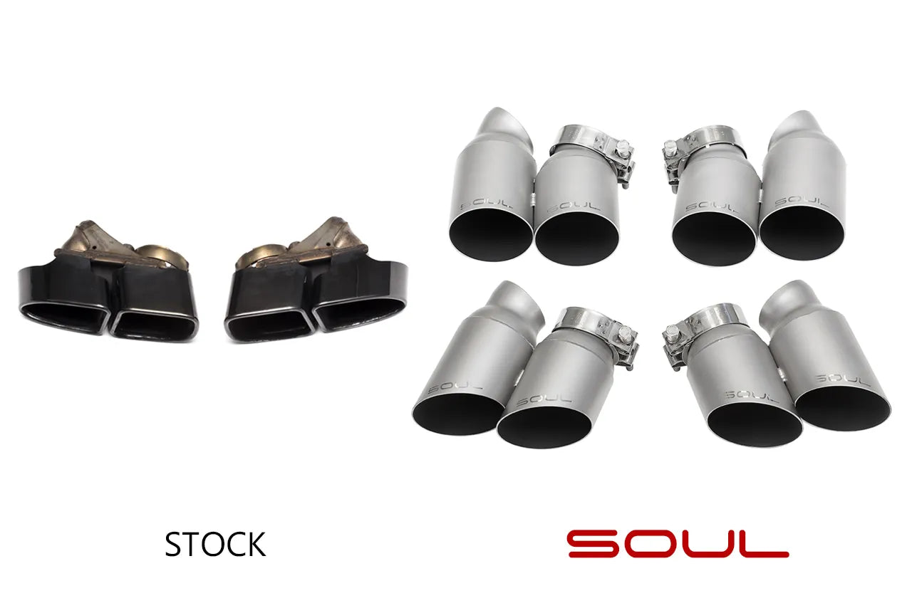 SOUL Exhaust Tips Porsche 991 Turbo (2013-2019)