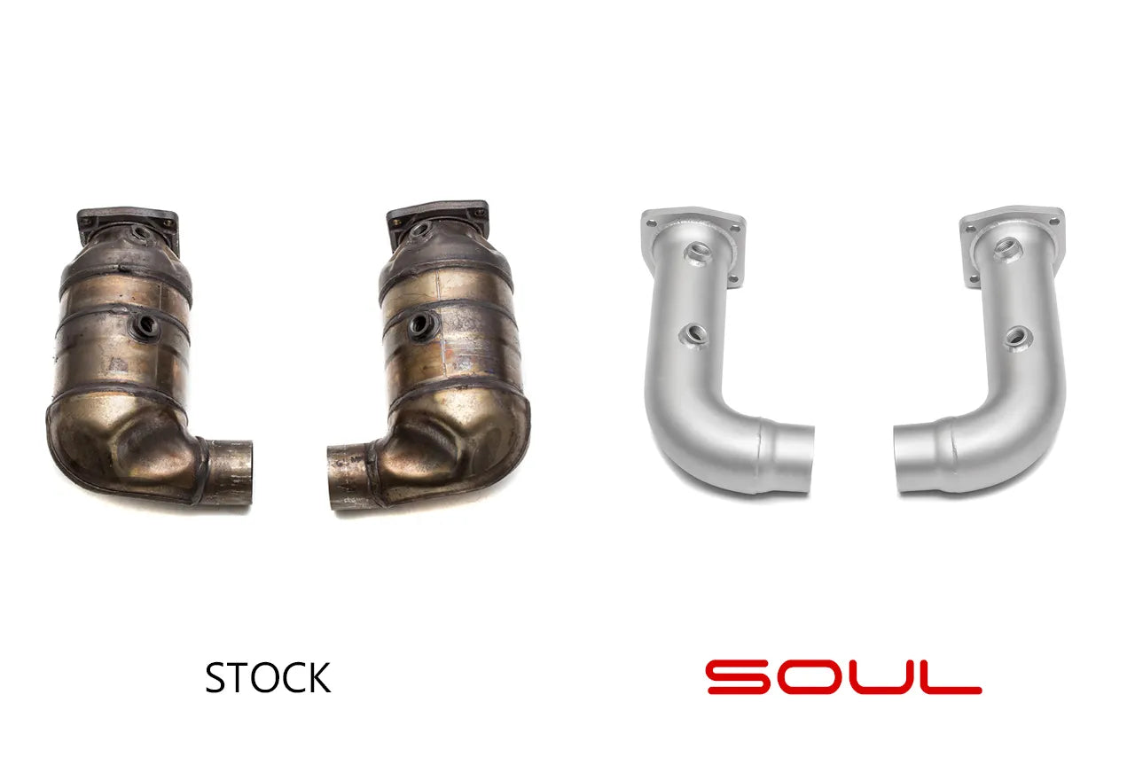 SOUL Catbypass Pipes Porsche 997.2 Turbo / Turbo S (2010-2012)