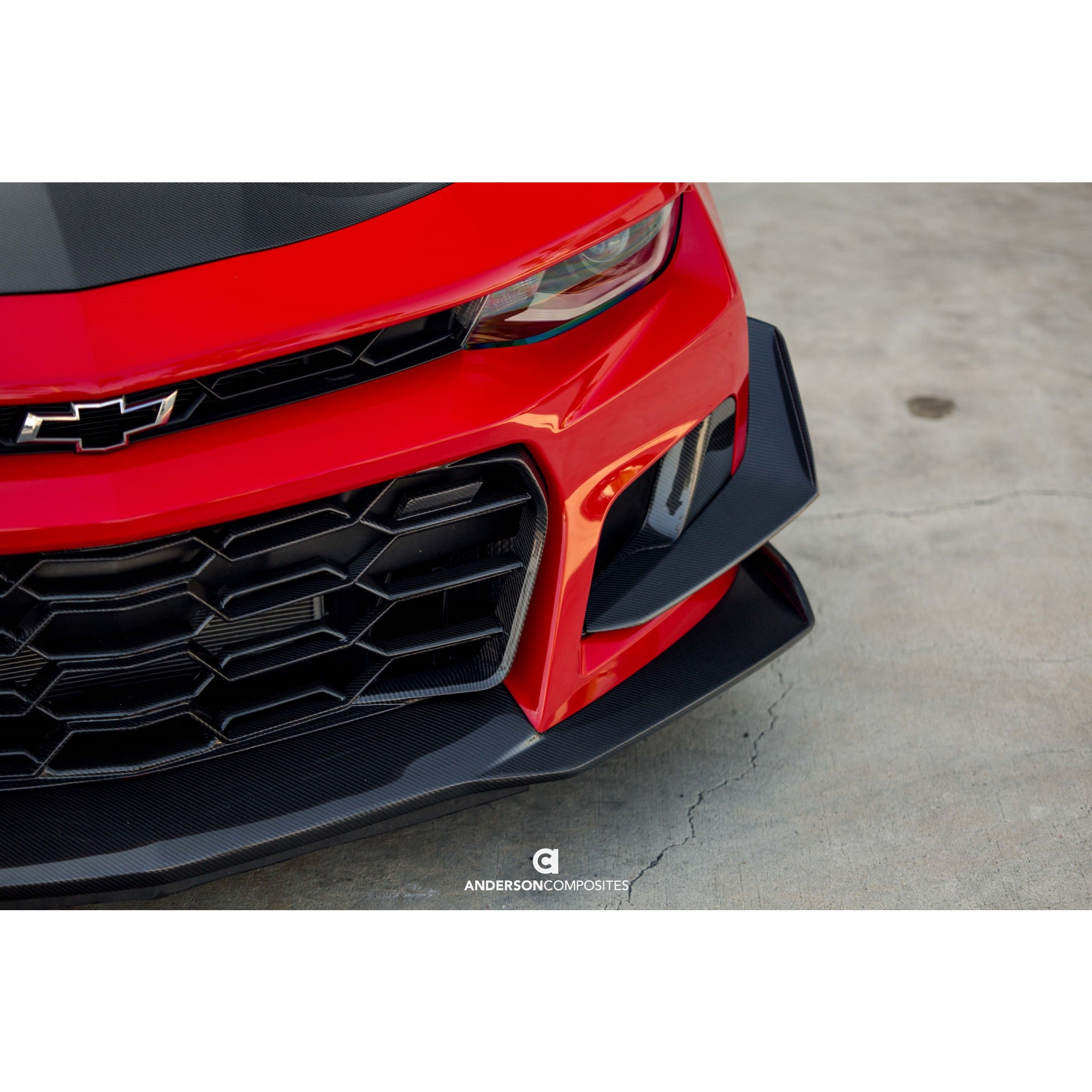 Anderson Composites Carbon Fiber Front Bumper Canards Camaro ZL1 1LE (2017-2024)