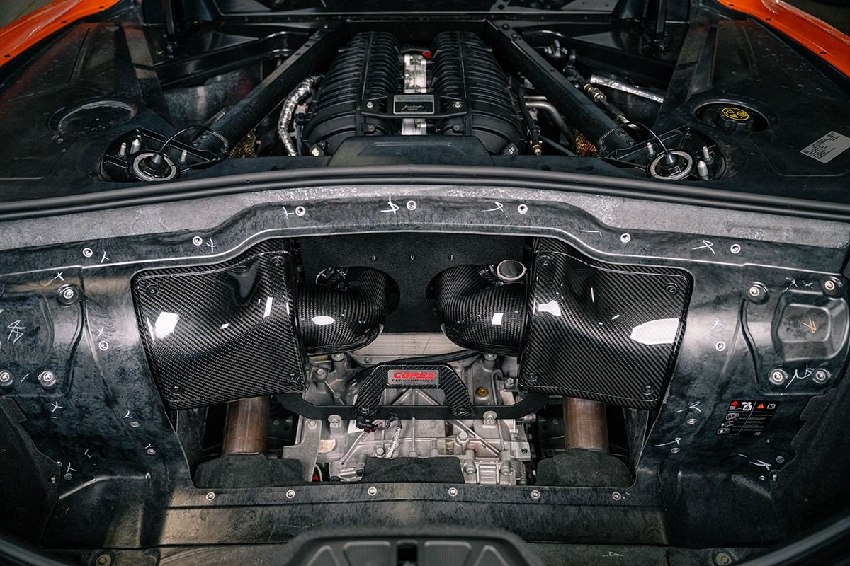 Corsa Carbon Fiber Air Intake w/ DryTech Filter Corvette C8 Z06 (2023+)