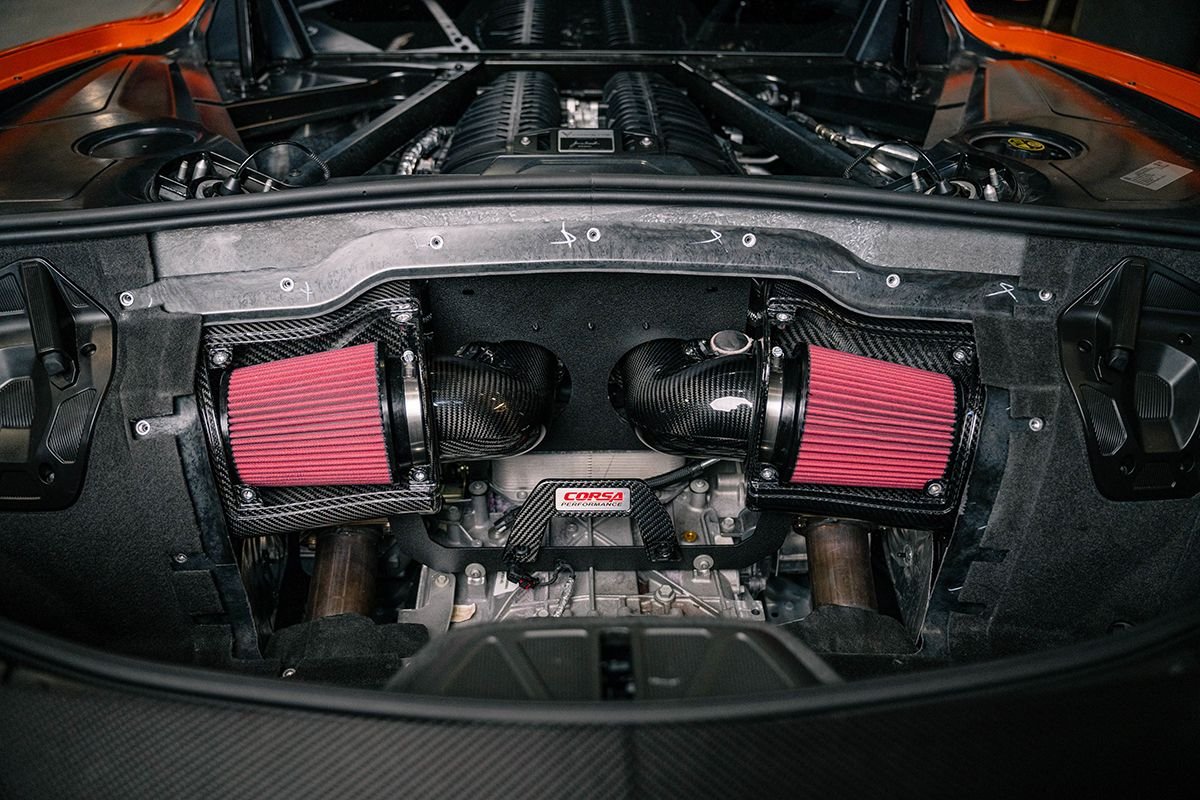 Corsa Carbon Fiber Air Intake w/ DryTech Filter Corvette C8 Z06 (2023+)