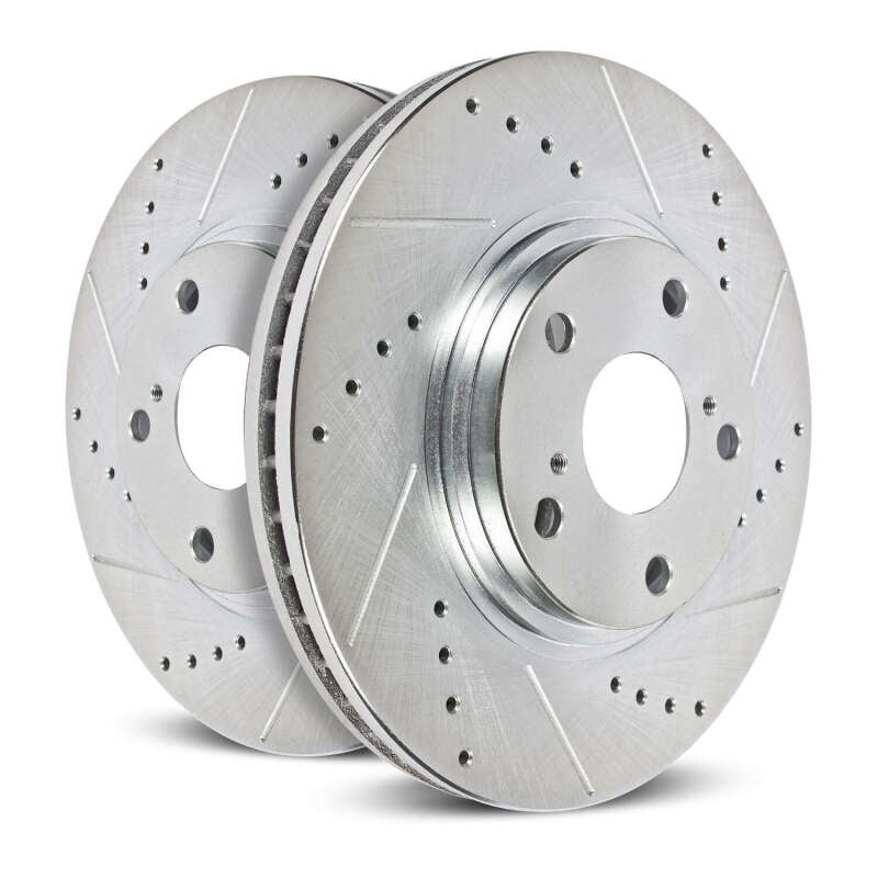 PowerStop Front Evolution Drilled & Slotted Rotors C8 Corvette (2020+)