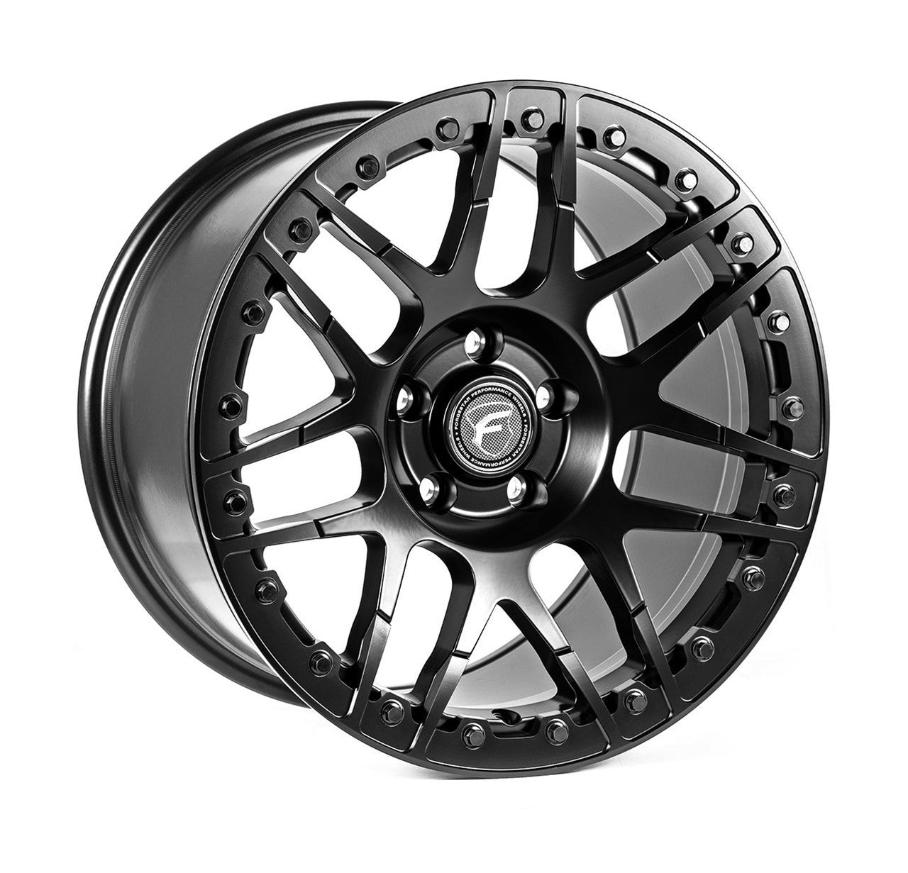 Forgestar 15x10 F14 Satin Black Beadlock C6 / C7 Corvette (2005-2019)
