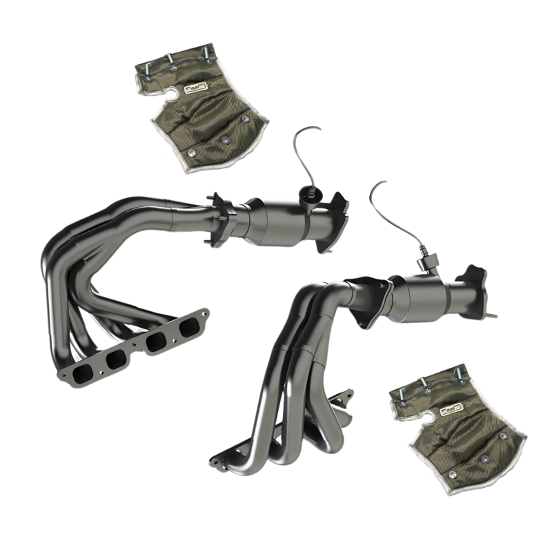 Kooks Tri-Y Headers w/ GREEN Cats & Heat Blankets C8 Corvette Z06 (2023+)