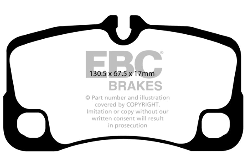 EBC Greenstuff Rear Brake Pads Porsche 997