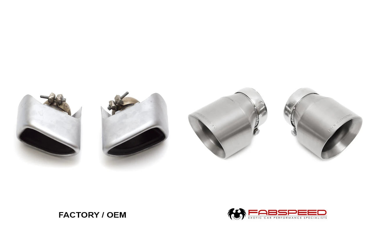 Fabspeed Deluxe Bolt-On 4.5" Titanium Tips McLaren 570S / 570GT / 540C