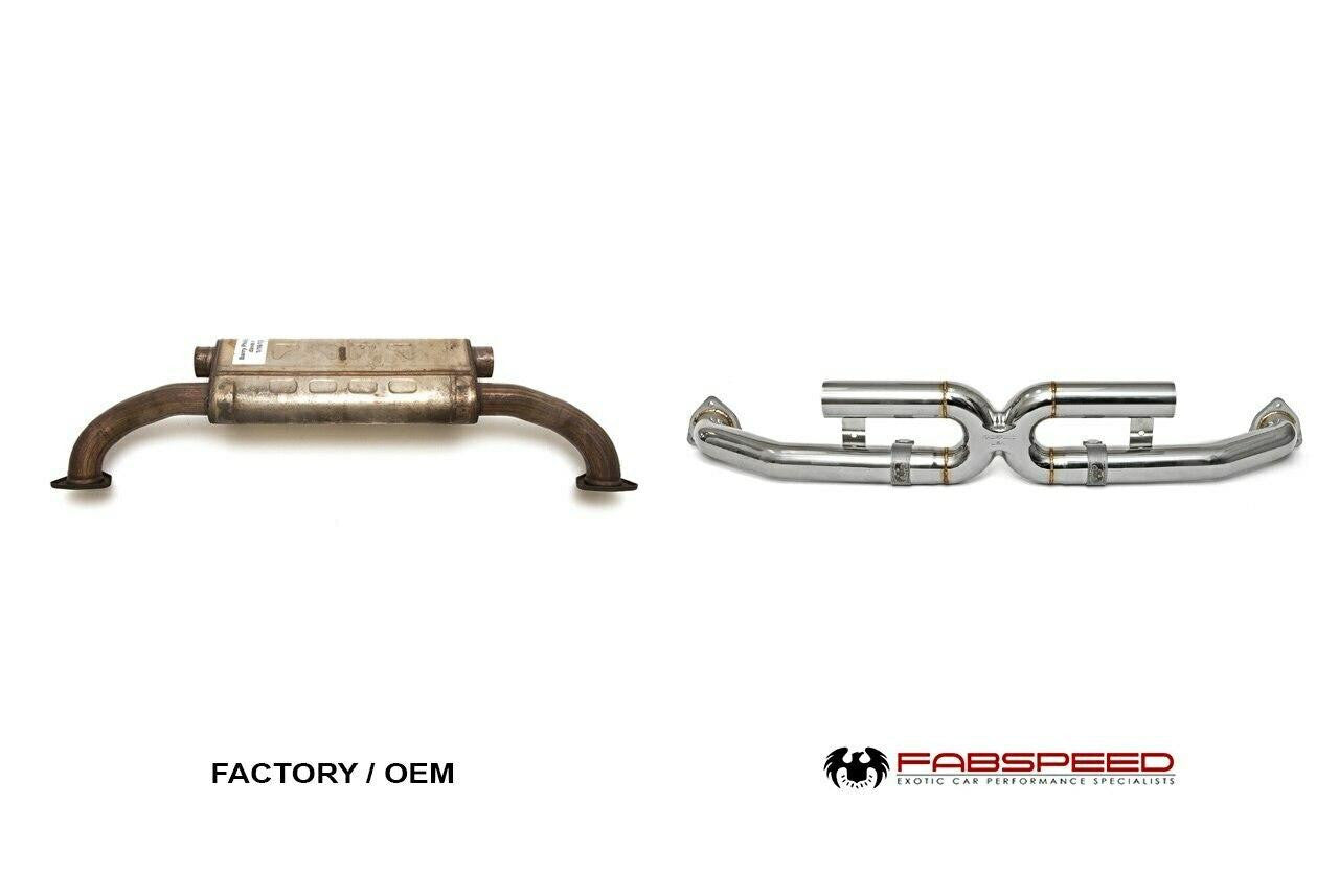 Fabspeed Center Muffler Bypass Porsche 997.2 Carrera