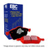 EBC Redstuff Front Brake Pads Porsche 718 Boxster / Cayman GTS 4.0