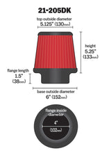 Load image into Gallery viewer, AEM 4 inch Short Neck 5 inch Element Filter Replacement