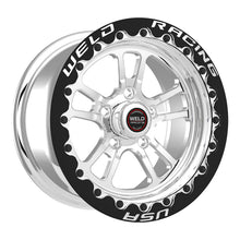 Load image into Gallery viewer, Weld 17x11/ 5x115 BP / 5.8in BS Polished Wheel (High Pad) - Black Single Beadlock MT